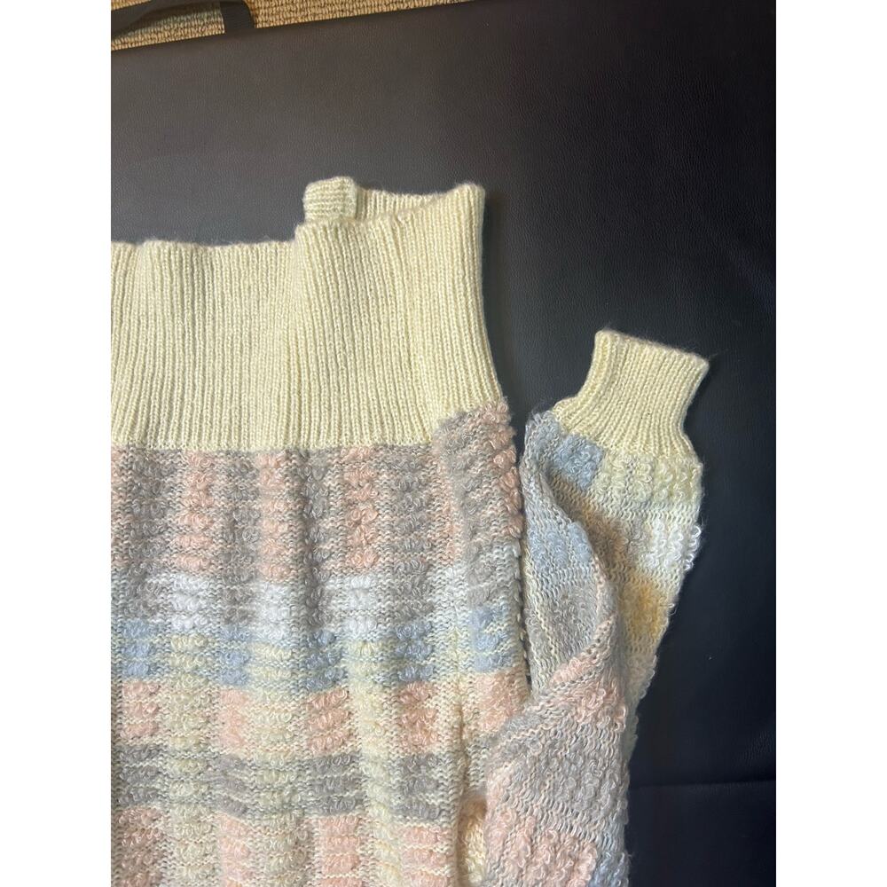 Vintage Appointments Boho Cottage Sweater Women Size Large Pastel Cottagecore - Picture 7 of 8